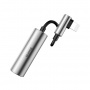 Переходник Baseus L42 CALL42-91, Apple Lightning - mini jack 3.5 mm, серебристый