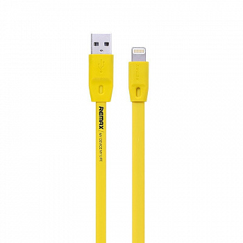 Кабель Remax Full Speed RC-001i, lightning, 2 м, желтый