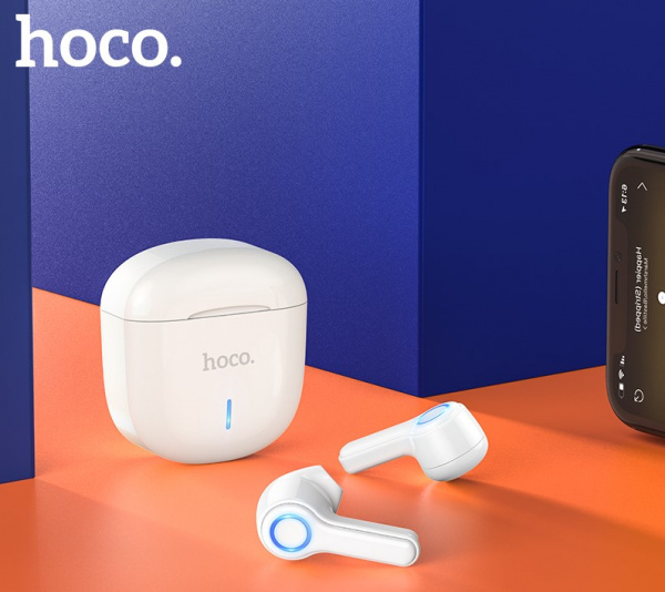 Беспроводные наушники HOCO ES45 Harmony sound, Bluetooth, 320 мАч, Белый