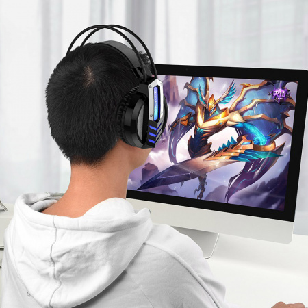 Проводные наушники BOROFONE BO100 Fun gaming, Jack 3.5mm, 2,4м, Черный