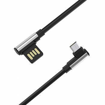 Кабель Borofone BU5 Ice steel USB - micro USB, 1.2 м черный