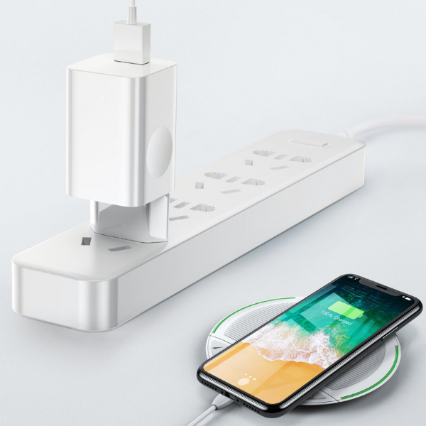 Сетевое зарядное устройство Baseus CCALL-BX02 QС 3.0, 1 USB Quick Charge 3.0, белый