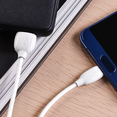 Кабель Borofone BX19 Benefit, USB - USB Type-C, 1 м, белый