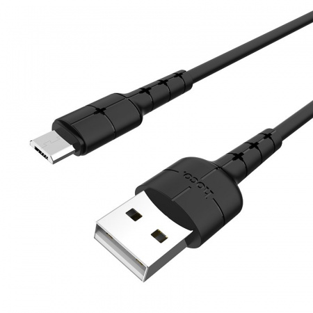 Кабель Hoco X30 USB - micro USB, 1.2 м черный