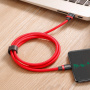 Кабель Baseus CATZH-A09, USB - USB Type-C, 1 м, красный