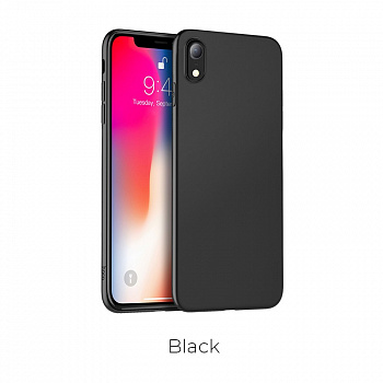 Чехол HOCO TPU Fascination Series для iPhone XS черный, 0,8 мм