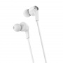 Проводные наушники BOROFONE BM37 Noble, Jack 3.5mm, 1.2 м, Белый, контроллер с микрофоном