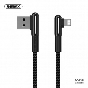 Кабель Remax Gaming RC-155i, lightning, черный