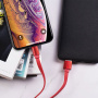 Кабель Borofone BU8, lightning, 1.2 м, красный
