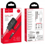 Зарядное устройство HOCO C82A Real, 2.4A, черный, кабель Type-C