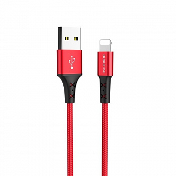 Кабель Borofone BX20 Enjoy, lightning, 1 м, красный