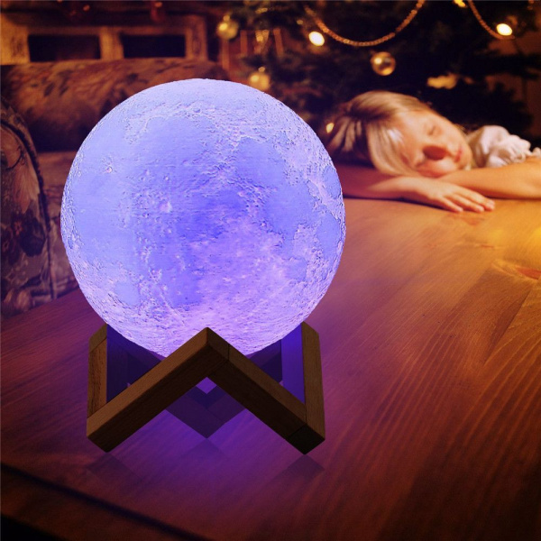 НОЧНИК-СВЕТИЛЬНИК 3D ШАР ПЛАНЕТА С УВЛАЖНИТЕЛЕМ HUMIDIFIER MOON LAMP 15 СМ