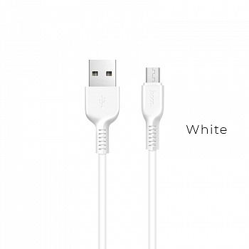 Кабель Hoco X13 USB - micro USB, 1 м белый