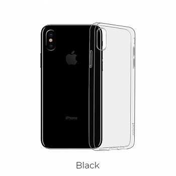 Чехол Hoco Light TPU для iPhone XS, черный