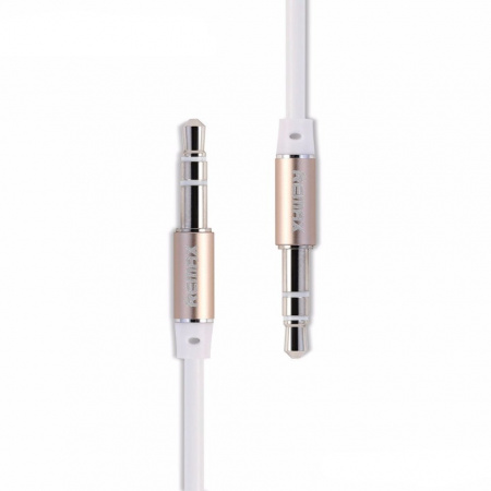 Кабель Remax L200 1m, 3.5 AUX mini jack 3.5 mm, белый 2 м