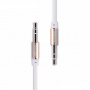 Кабель Remax L200 1m, 3.5 AUX mini jack 3.5 mm, белый 2 м