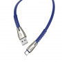 Кабель Hoco U58, USB - USB Type-C, 1.2 м, синий