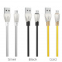 Кабель Borofone BU2 ZincJet USB - micro USB, 1.2 м серебристый