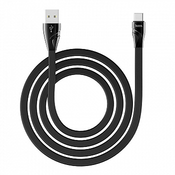 Кабель Hoco U57, USB - USB Type-C, 1.2 м, черный