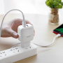 Зарядное устройство HOCO C77A Highway, 2.4A, белый, кабель micro USB