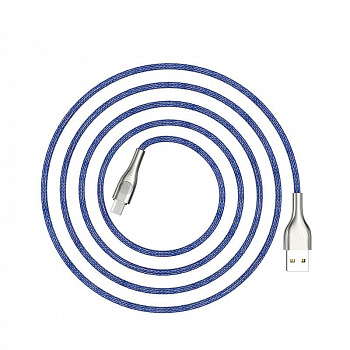 Кабель Hoco U59 USB - micro USB, 1.2 м синий
