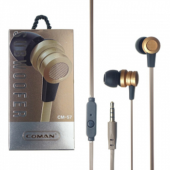 Наушники-вкладыши Coman CM-57 Gold