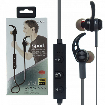 Bluetooth наушники Coman BT-3 Grey