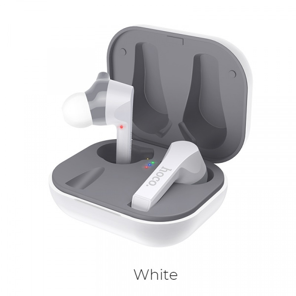 Беспроводные наушники HOCO ES34 Pleasure, Bluetooth, 400 мАч, Белый, сенсорная функция, вызов Siri