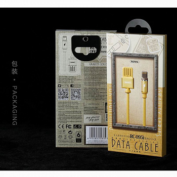 Кабель Remax Gravity RC-095m USB - micro USB, 1 м золотой
