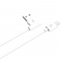 Кабель Hoco UPL11, lightning, 1.2 м, белый