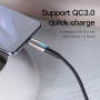 Кабель Baseus CATSD-J05, USB - USB Type-C, 1 м, quick charge 3.0, синий