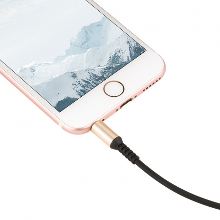 Кабель Hoco UPA02 Spring Audio, 3.5 AUX mini jack 3.5 mm, красный