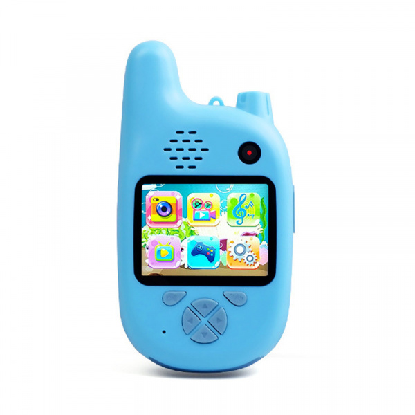 Детский цифровой фотоаппарат UNIHIT Children's Fun Camera Dual голубой