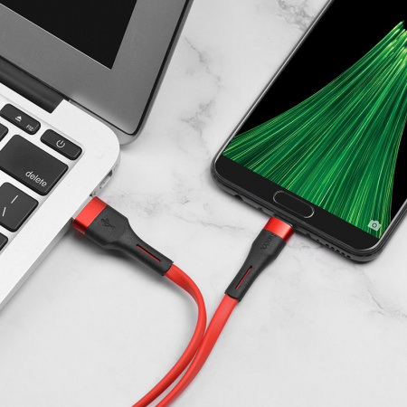 Кабель Hoco X34 USB - micro USB, 1 м красный