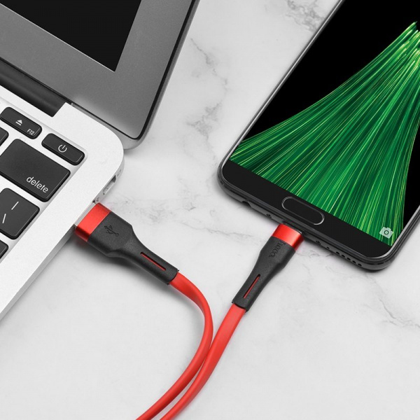 Кабель Hoco X34 USB - micro USB, 1 м красный
