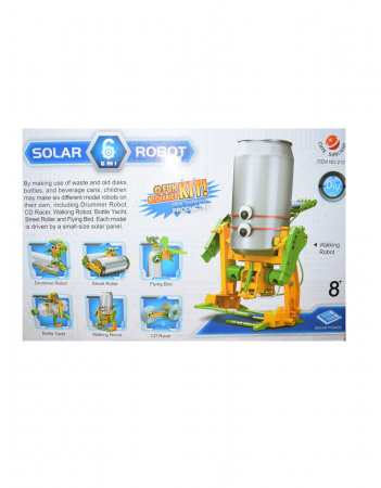 Конструктор Solar Robot 6 в 1 на солнечной батарее