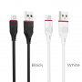 Кабель Borofone BX17 USB - micro USB, 1 м черный