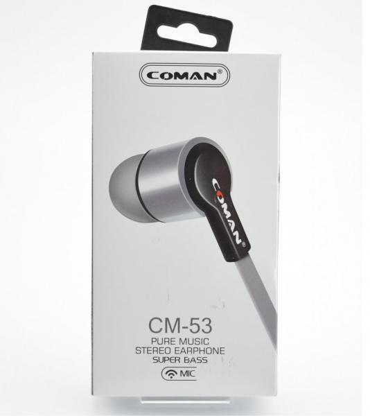 Наушники-вкладыши Coman CM-53 Grey