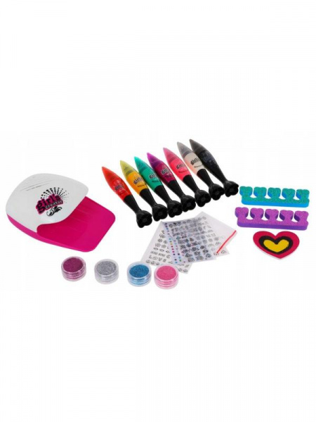 Детский маникюрный набор с сушкой Crazy Girl Nail Art Pens