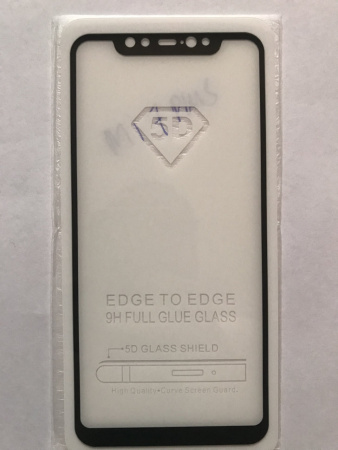 Защитное стекло Full Glue для Xiaomi Mi 7 Plus, черный