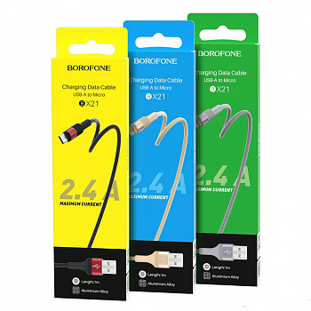 Кабель Borofone BX21 Outstanding USB - micro USB, 1 м золотой