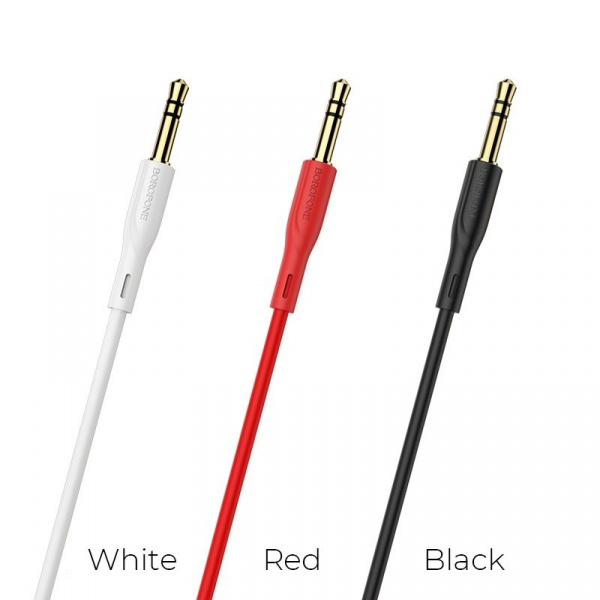 Кабель Borofone BL1 Audiolink, 3.5 AUX mini jack 3.5 mm, черный