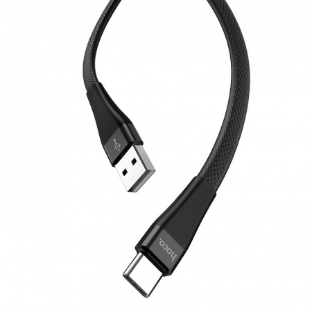 Кабель Hoco S4, USB - USB Type-C, 1.2 м, черный