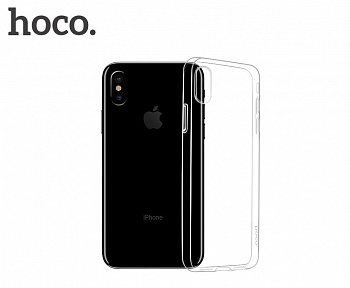 Чехол HOCO TPU Crystal clear Series для iPhone X прозрачный, 0,8 мм