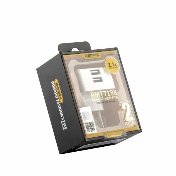 Сетевое зарядное устройство Remax Moon RP-U22, 2.1A, 2USB