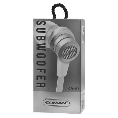 Наушники-вкладыши Coman CM-57 Silver