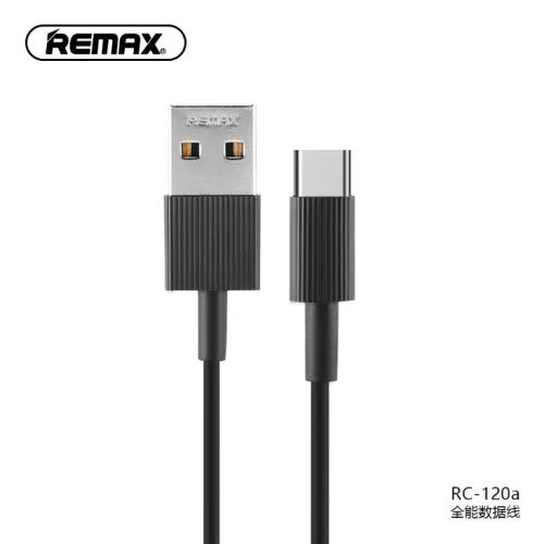 Кабель Remax Chaino RC-120a, USB - USB Type-C, черный