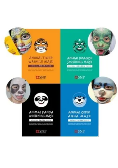 Тканевые маски для лица Snp Animal